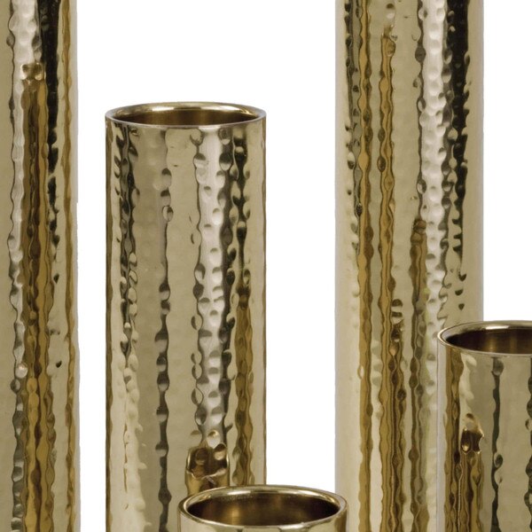 Hammered Bud Vase Set
